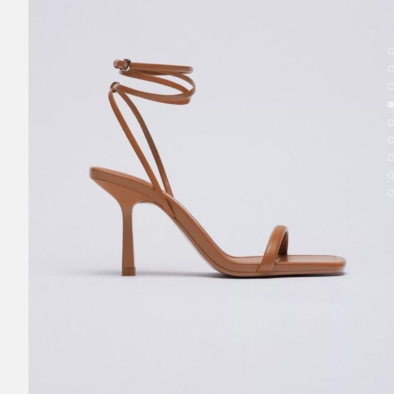 Zara Orange/ Tan Strappy Sandals